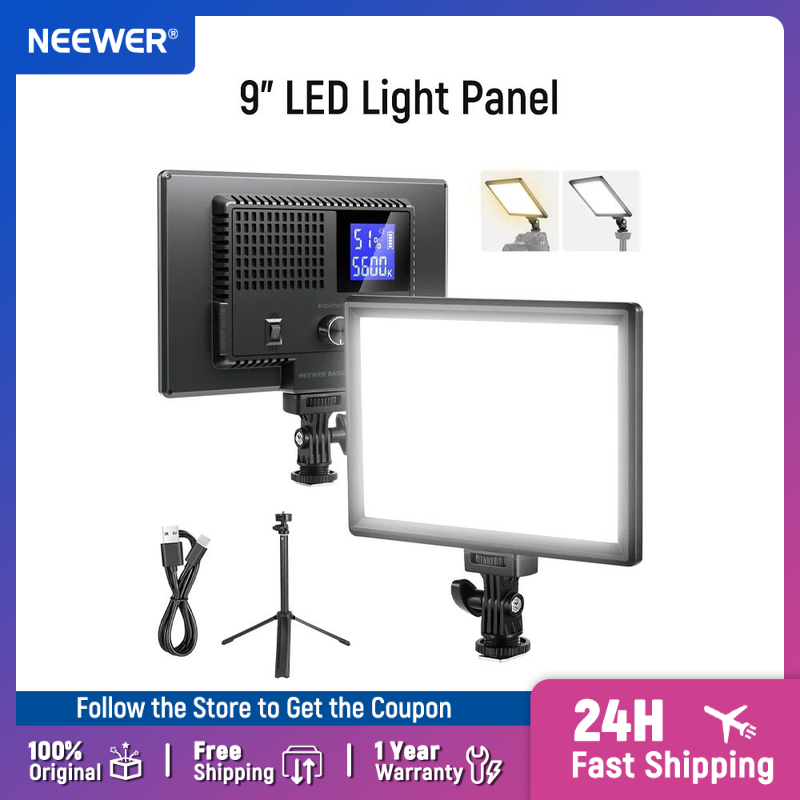 Photography Lighting Kit Neewer - NEEWER Basics 9-calowy panel LED, 3200-5600K,
