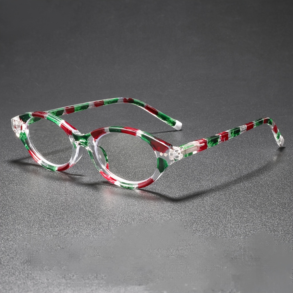 Photography Lighting Options - Przezroczyste owalne okulary do czytania z