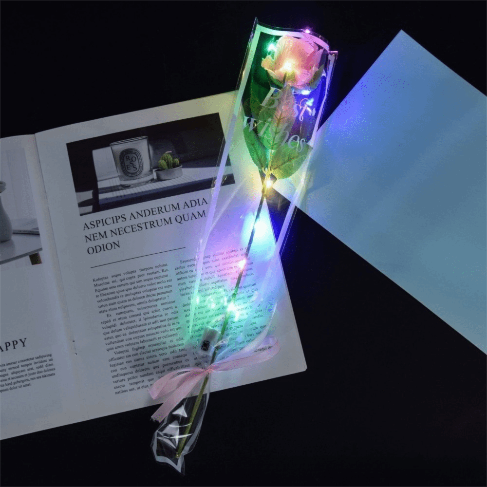 Photography Artificial Lighting - Świecące sztuczne róże LED, kolorowe symulowane