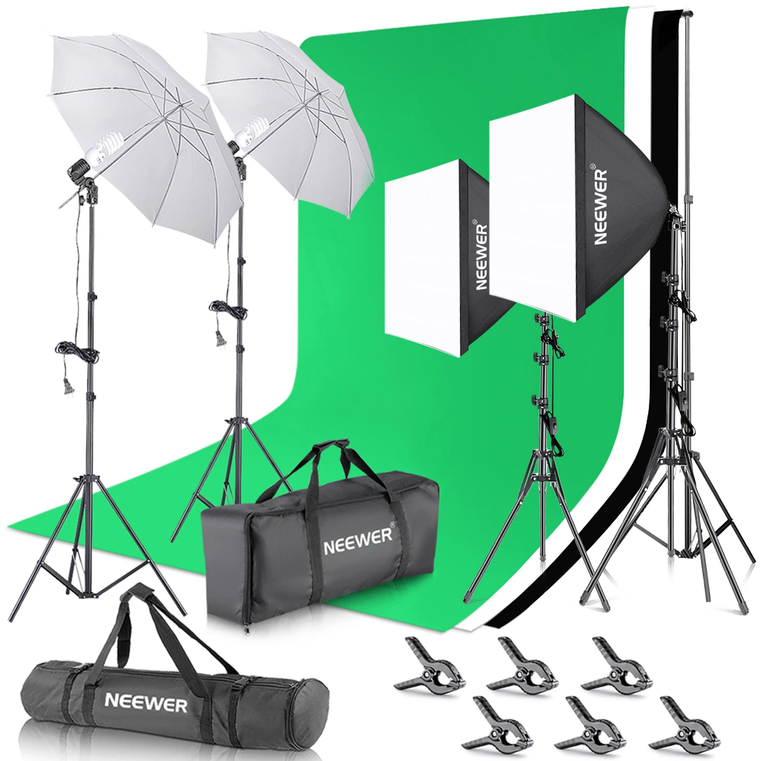 Photography Lighting Kit Neewer - Zestaw oświetlenia fotograficznego NEEWER z tłem,