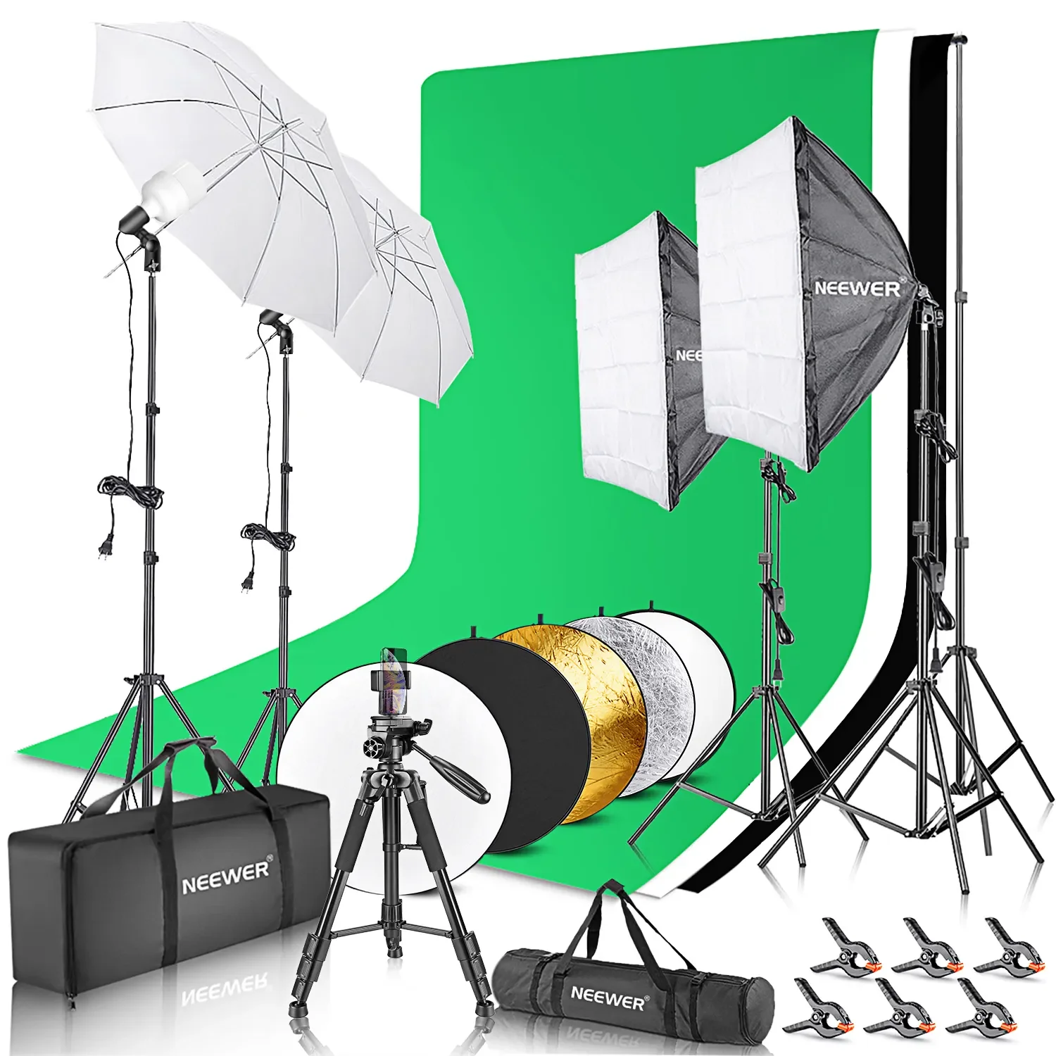 Photography Lighting Kit Neewer - Kompletny zestaw oświetlenia fotograficznego Neewer: System