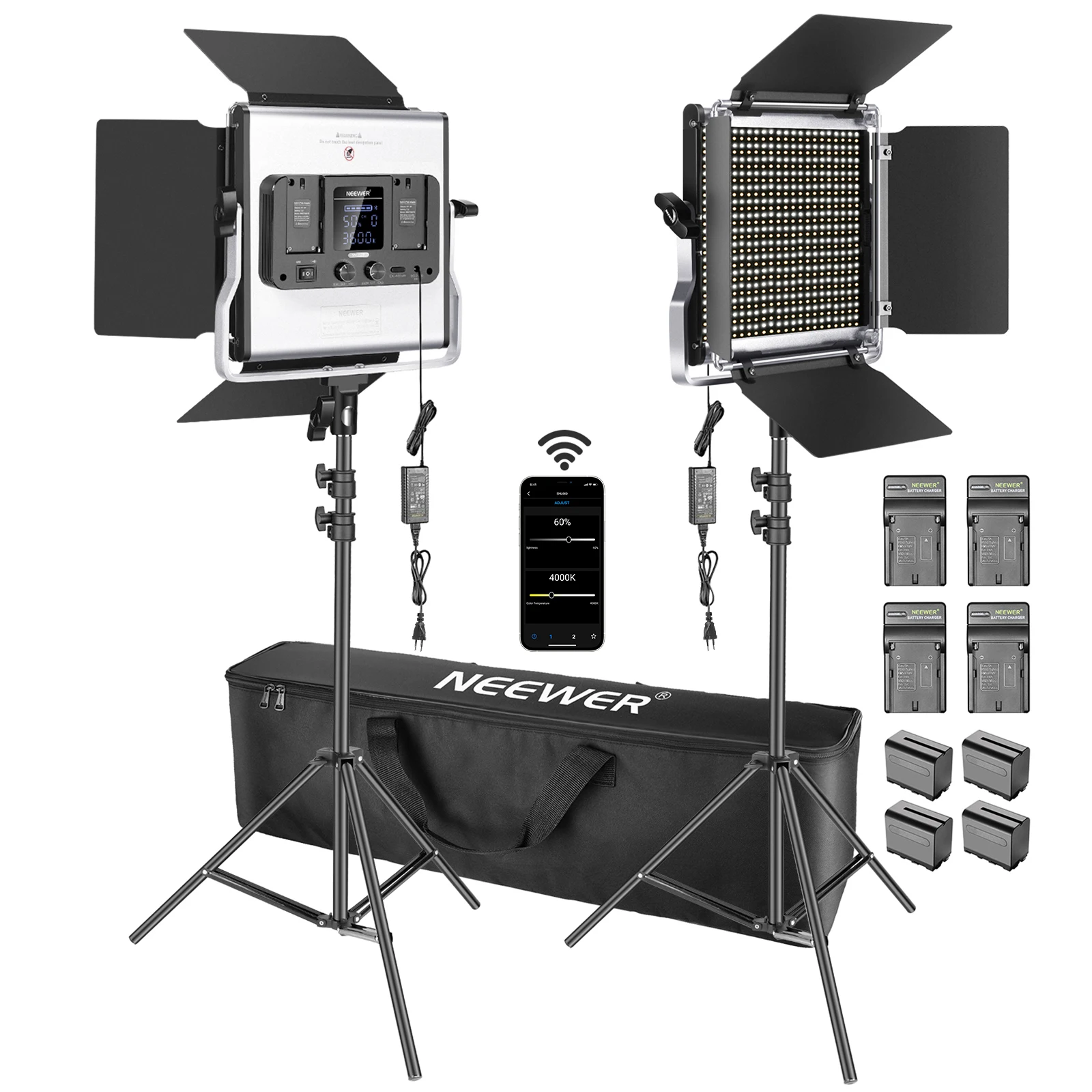 Photography Lighting Kit Neewer - Neewer 2 sztuki 660 LED Lamp