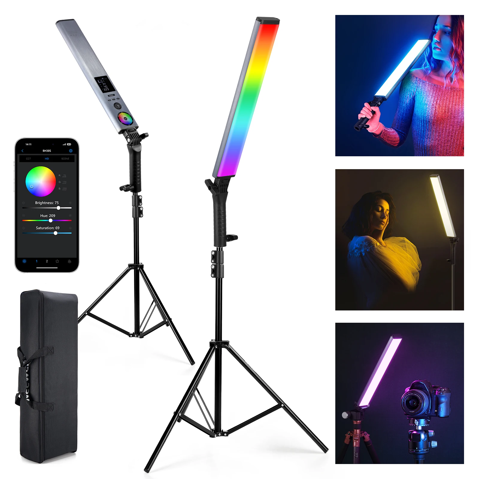 Photography Lighting Kit Neewer - NEEWER Ulepszony Interaktywny Światłownik LED RGB
