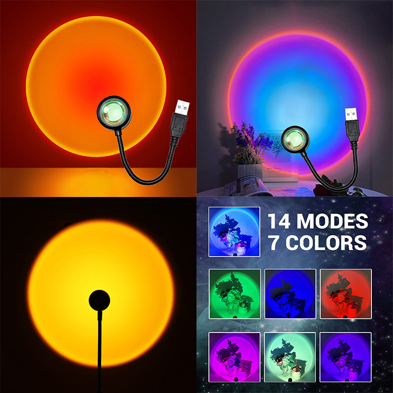 Photography Lighting Diy - ZK40 LED lampa zachód słońca lampki