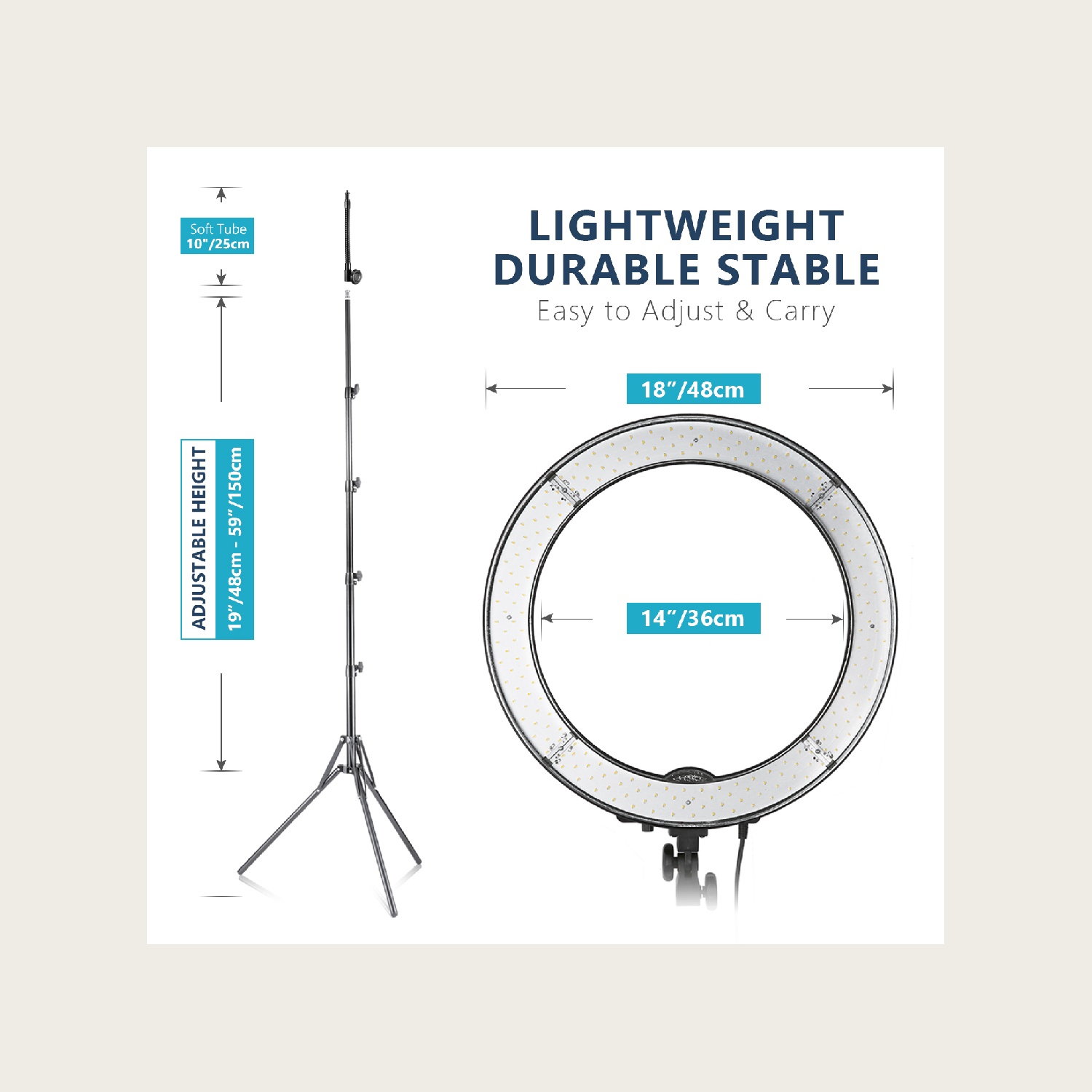 NEEWER RL‑18 18-calowy zestaw  – Photography Lighting Kit Neewer recenzja i cena