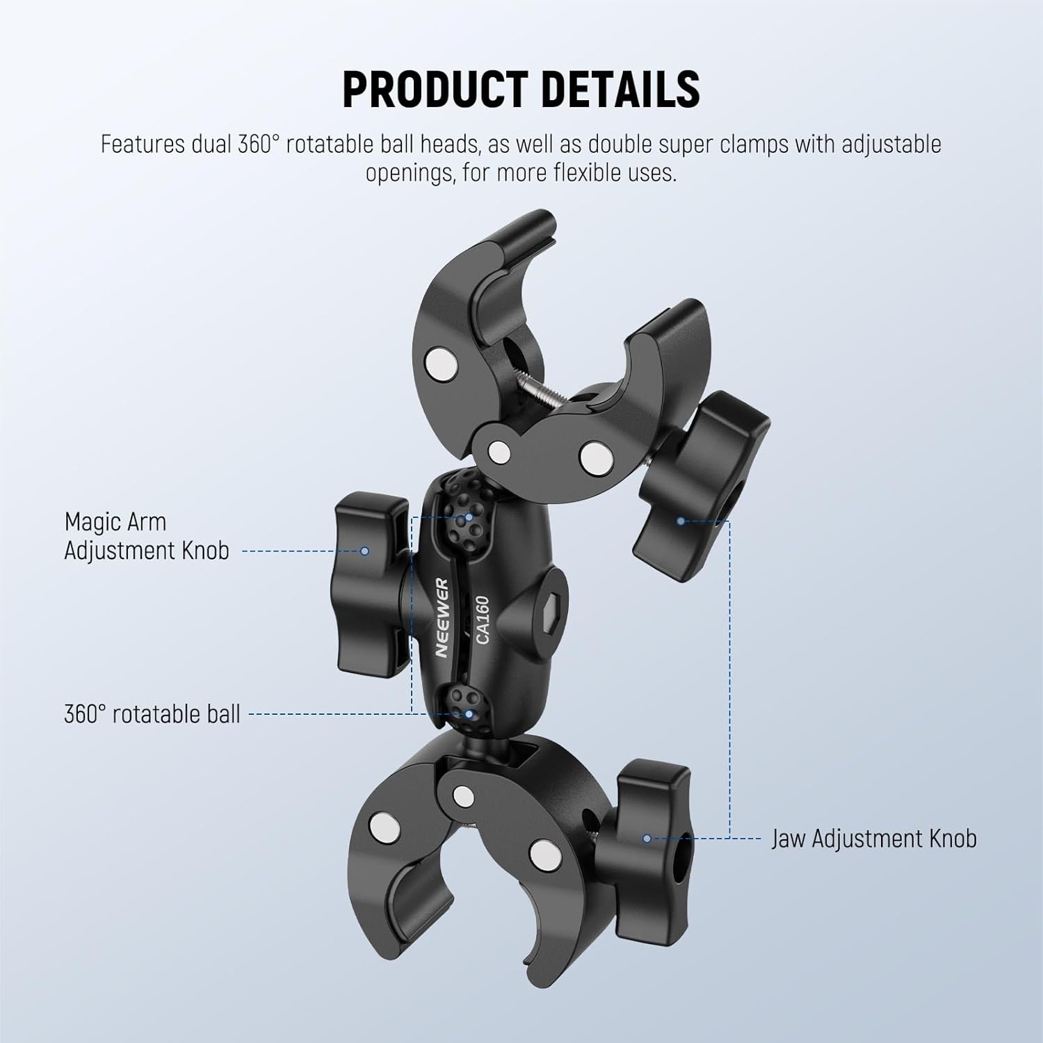 NEEWER Podwójny uchwyt Super C – Photography Lighting Kit Neewer recenzja i cena