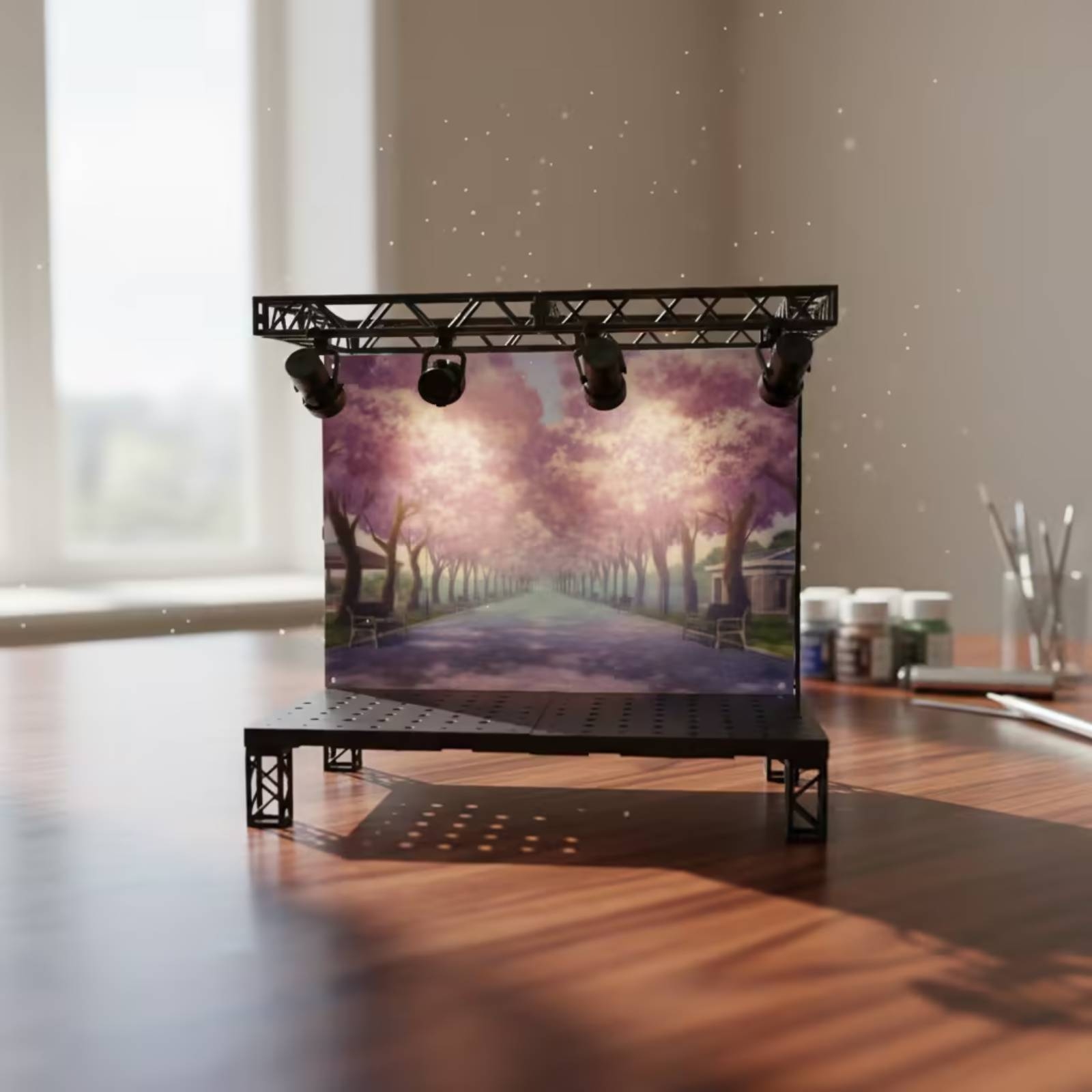 Scena wystawowa z oświetleniem – Good Lighting In Photography recenzja i cena
