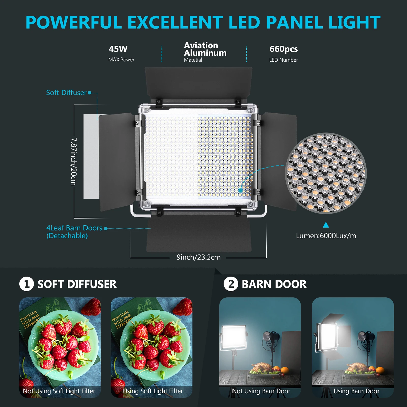 Neewer 2 sztuki 660 LED Lamp d – Photography Lighting Kit Neewer recenzja i cena