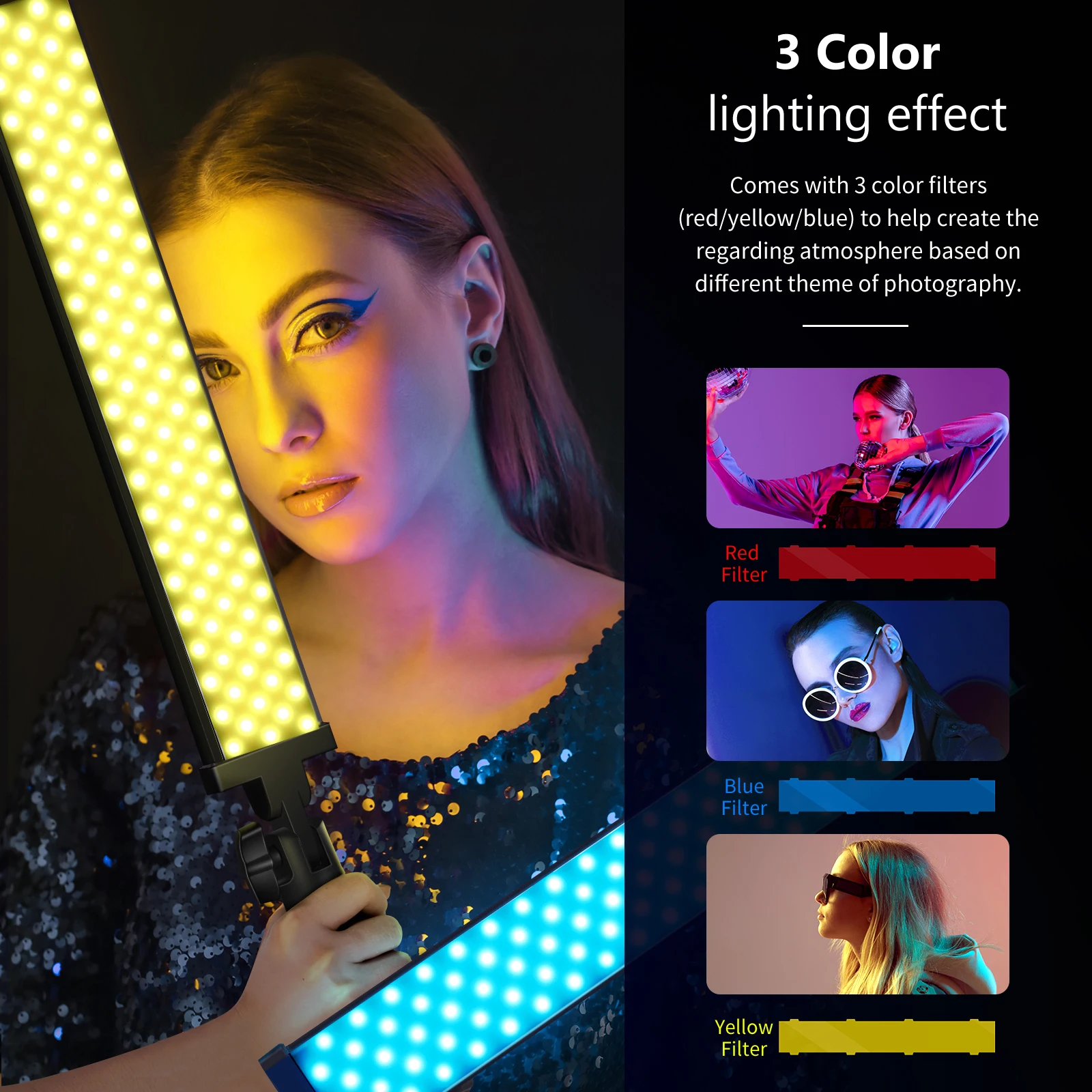 Neewer 3 Zestawy 2.4 GHz LED L – Photography Lighting Kit Neewer recenzja i cena