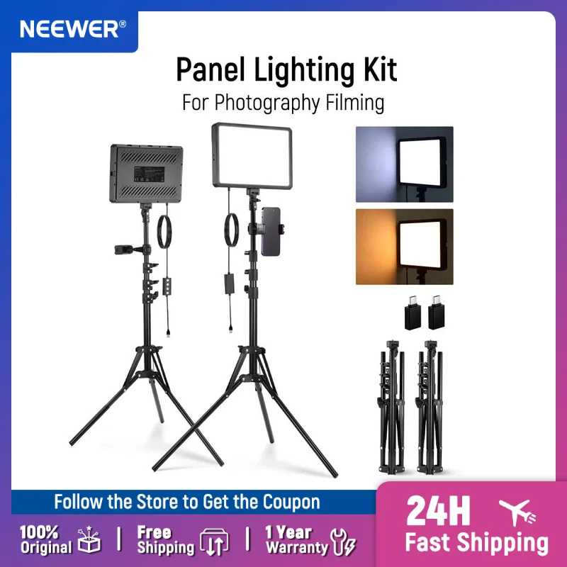 NEEWER BASICS Zestaw 2 paneli  – Photography Lighting Kit Neewer recenzja i cena