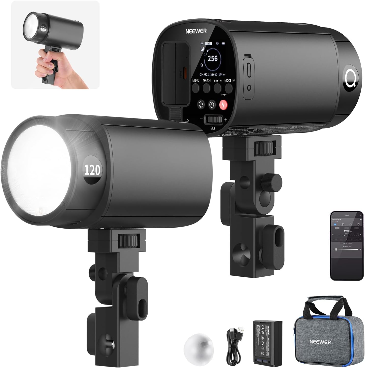 NEEWER 120Ws 2.4G TTL Zewnętrz – Portable Strobe Monolight recenzja i cena