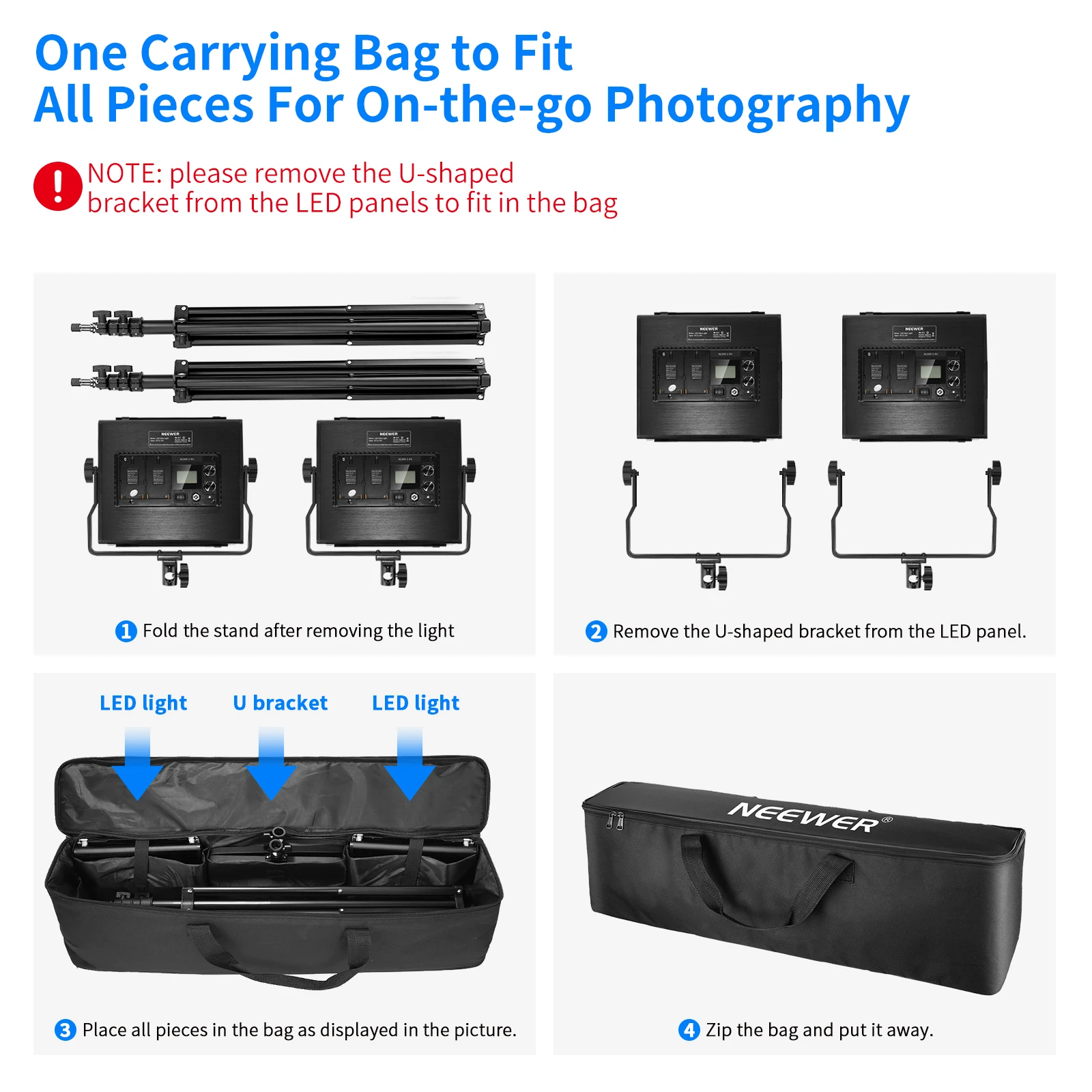 Neewer 2 zestawy 660 szt. Lamp – Photography Lighting Kit Neewer recenzja i cena