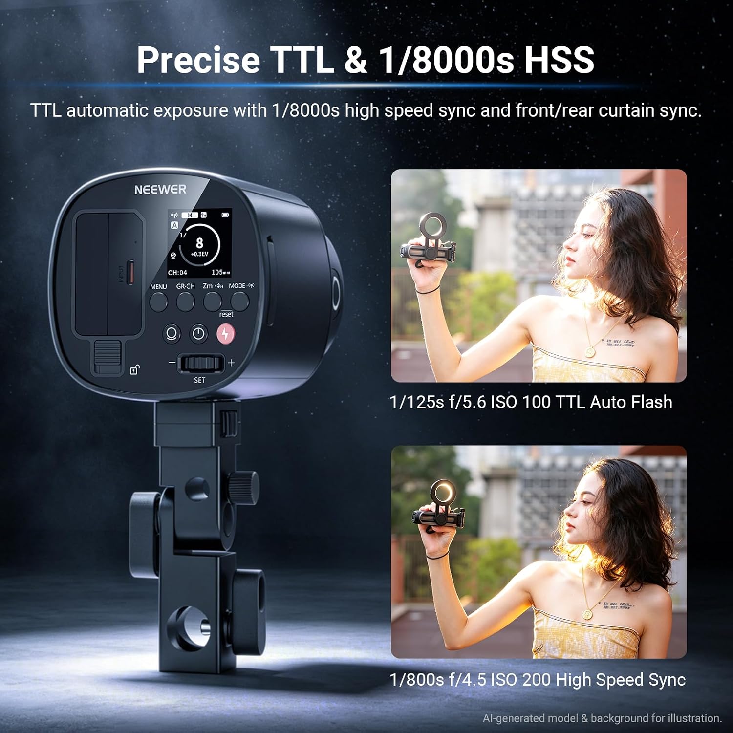 NEEWER Q120 120Ws 2.4G TTL Zew – Portable Strobe Monolight recenzja i cena