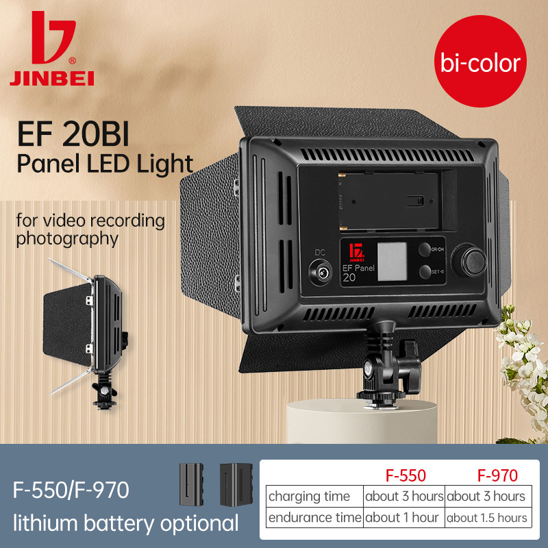 JINBEI EF20BI LED Lampa Wideo  – Photography Lighting Options recenzja i cena